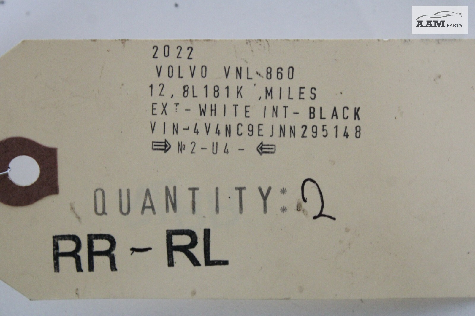 2022 VOLVO VNL860 REAR UPPER SLEEPER BUNK LEFT OR RIGHT HOLDER BELT LATCH OEM