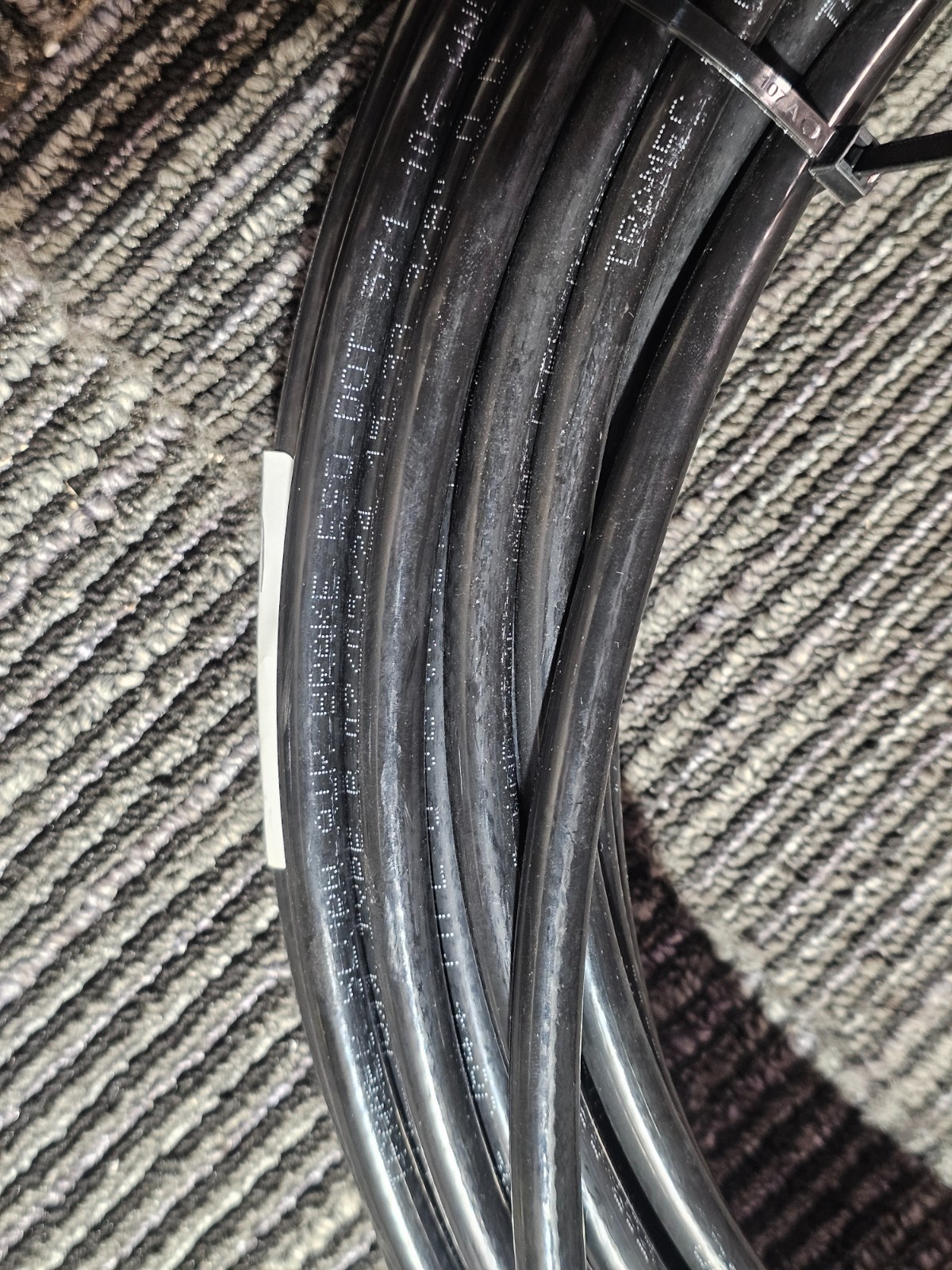 50FT Tramec Sloan Air Brake Hose 3/8″ Fixed 3/0″ OD Black