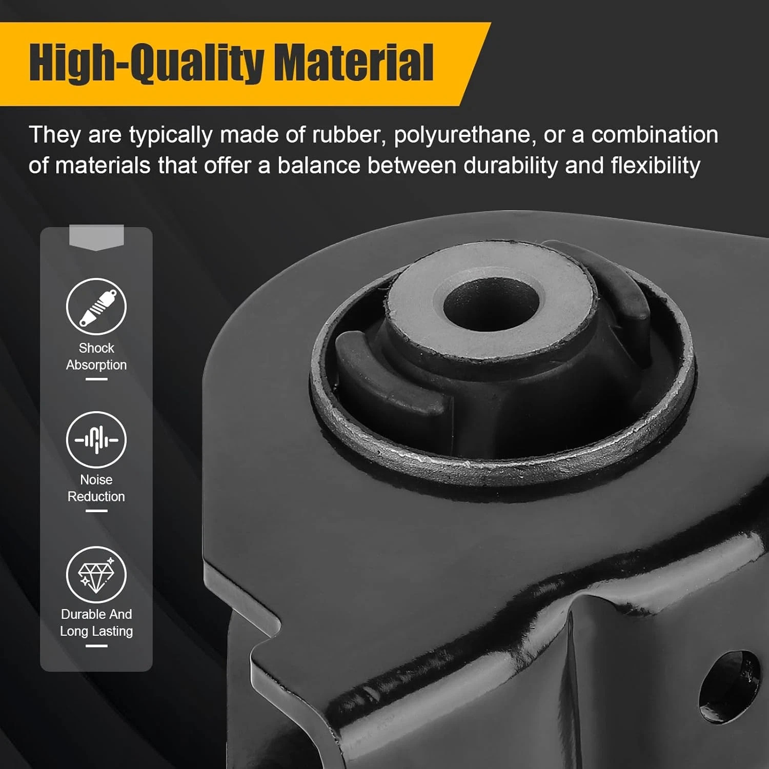 Front Cab Mount w/ Bushing Replaces 18-59922-000 For Freightliner 2008-2016 2017
