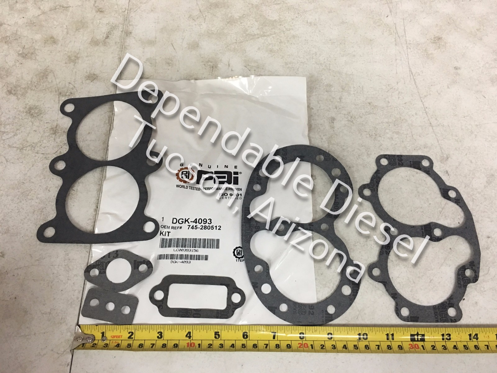 Air Compressor Gasket Kit for a Tu-Flo 500. PAI # DGK-4093 Ref. # Bendix 280512