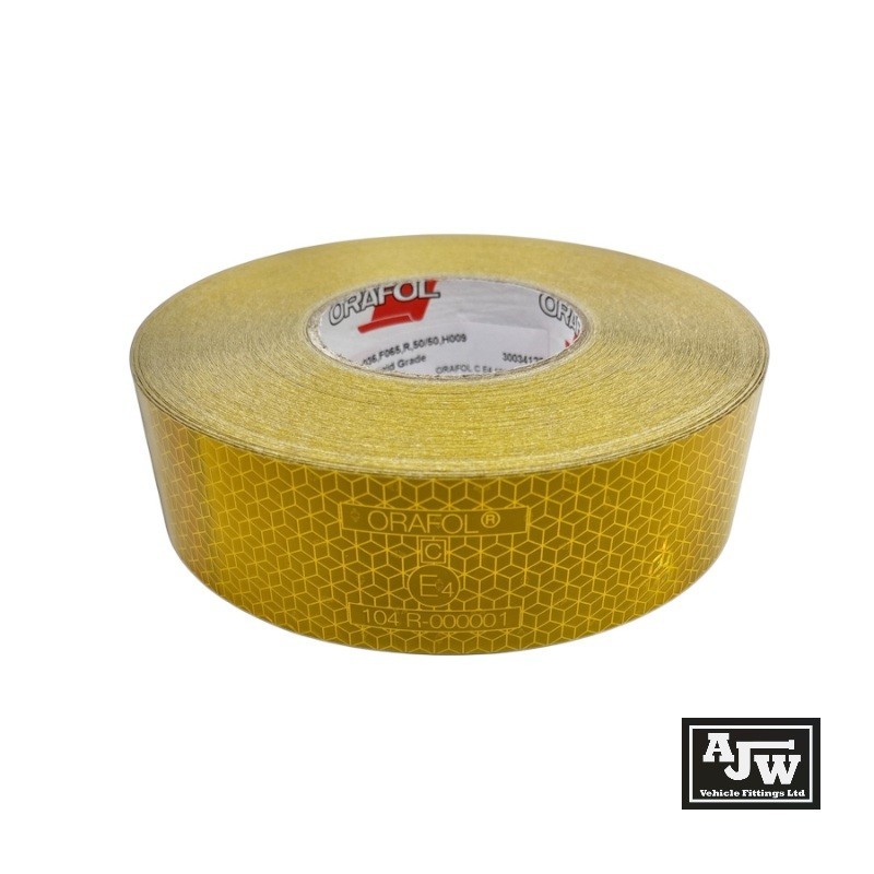 ORAFOL ORALITE 25m x 50mm RED Reflective Conspicuity Tape ECE104 Truck Lorry