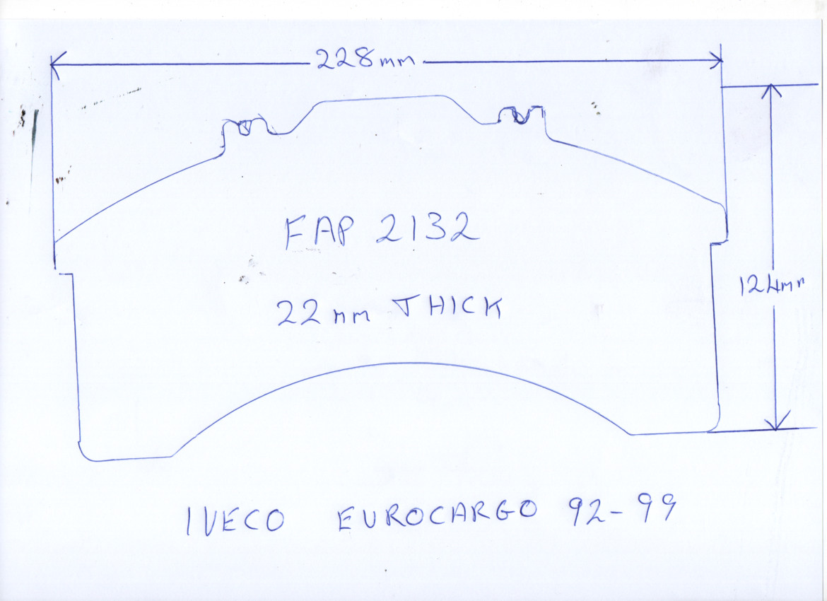 Brake Pad Set Disc Brake Fits Iveco Eurocargo Truck Brake Pads
