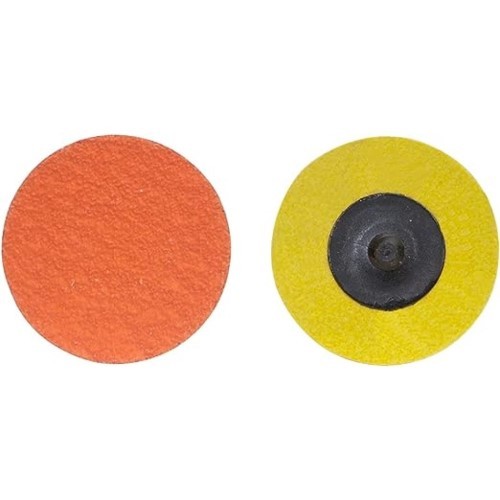 Norton Quick Change Grinding Discs, 2 in Dia, 36 Grit, Orange, 25-Pack