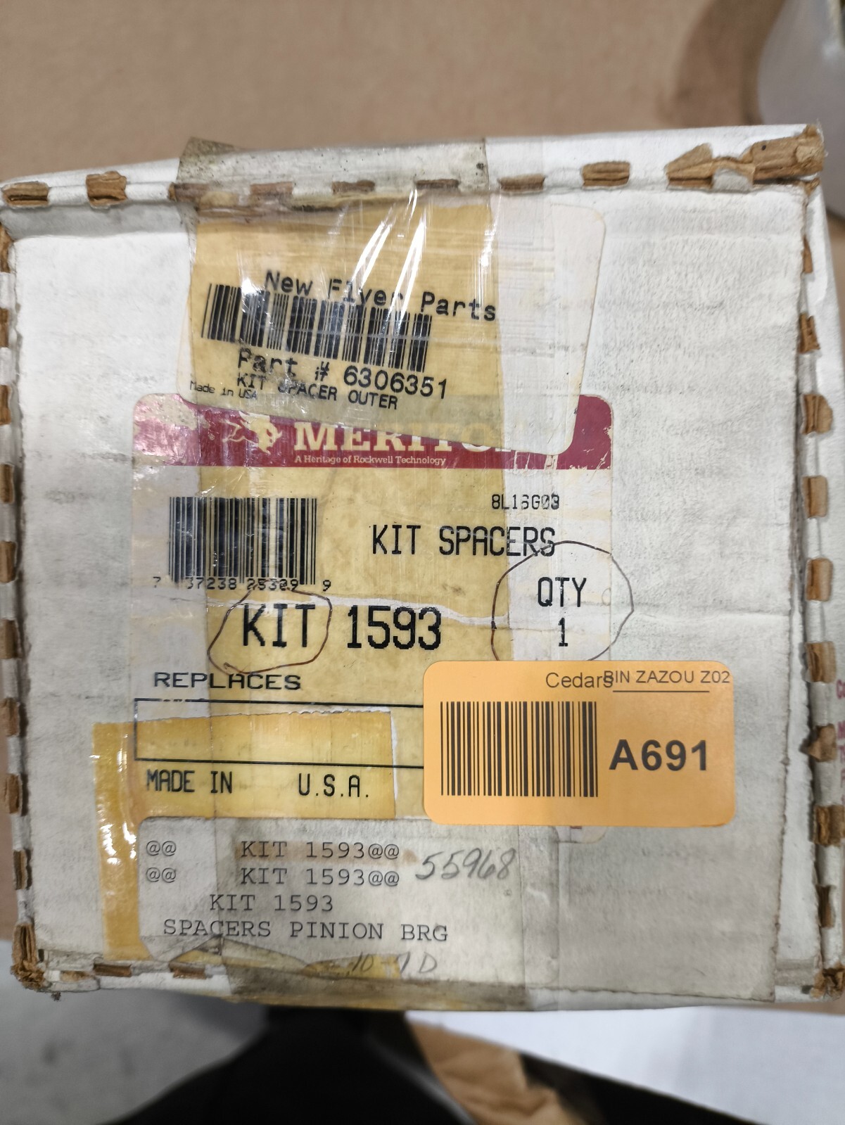 Meritor KIT 1593 Drive Axle Spacer Kit