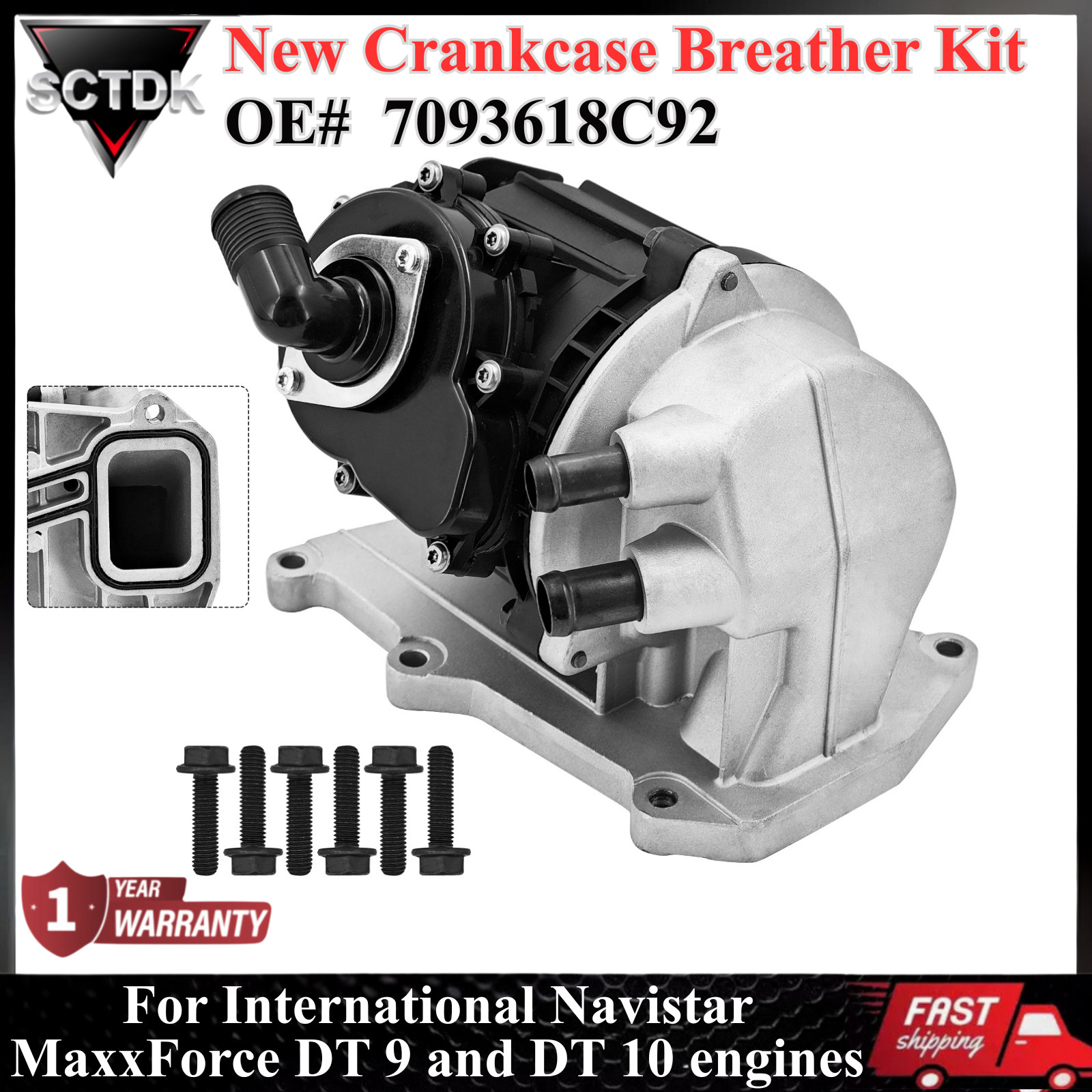 7093618C92 Crankcase Breather Kit For International Navistar MaxxForce DT 9 10