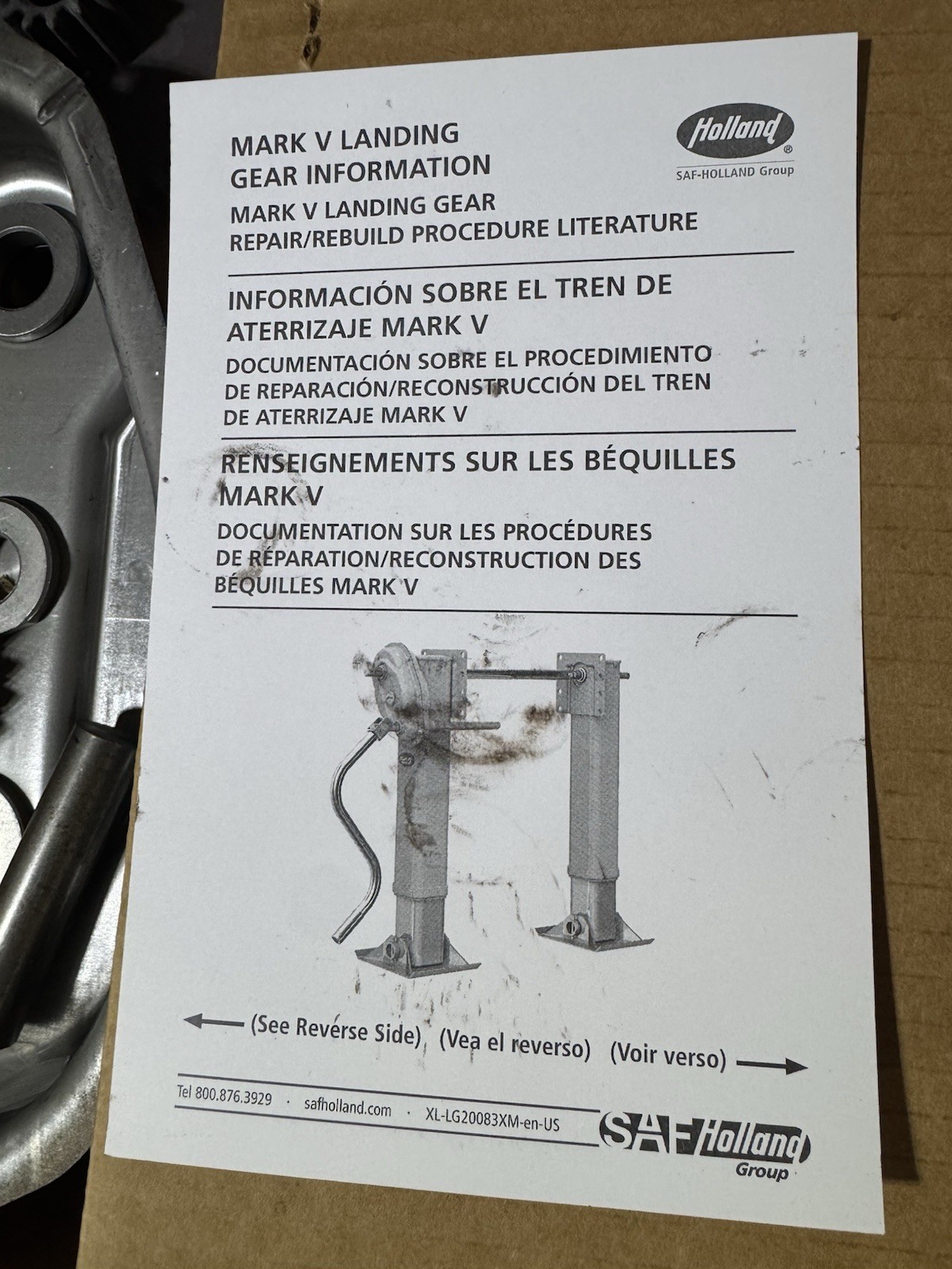 Saf Holland RK-11287 Trailer Jack Gearbox Repair Kit 2 Speed Mark V Landing Gear