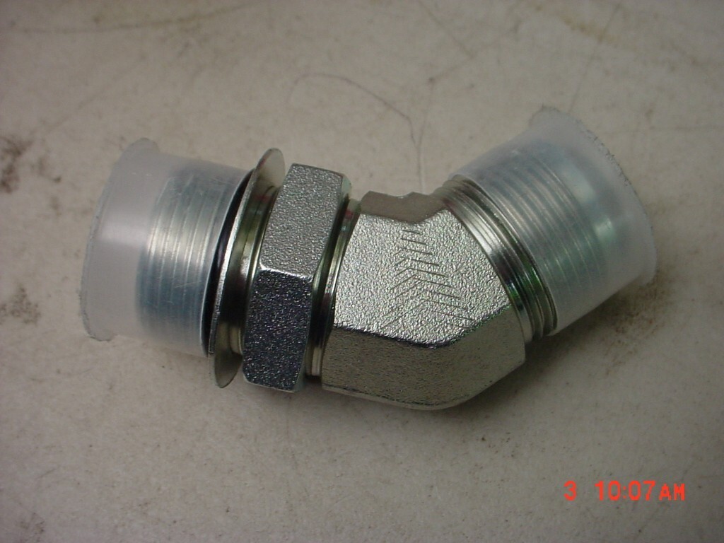 Lot of 19 Tompkins 6802-16-16 ELBOW JIC MALE TO O-RING MALE 45 DEGREE