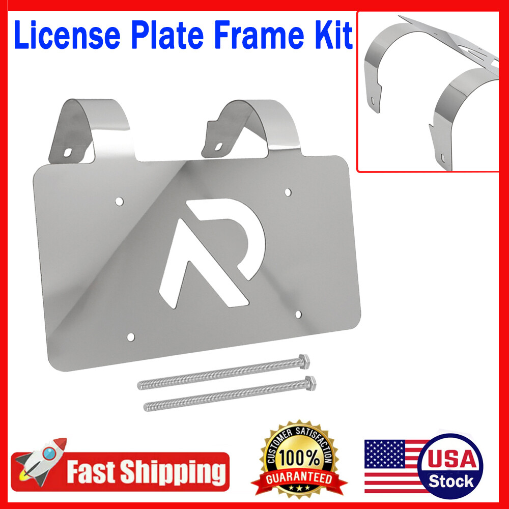 License Plate Holder Kit Frame Kit For Freightliner Volvo Kenworth Deer Guard US