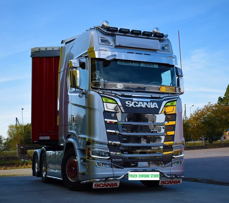 Scania NG SC S/R 2016 UP WINDOW LATH CHROME Stainless Steel 2 Pieces.