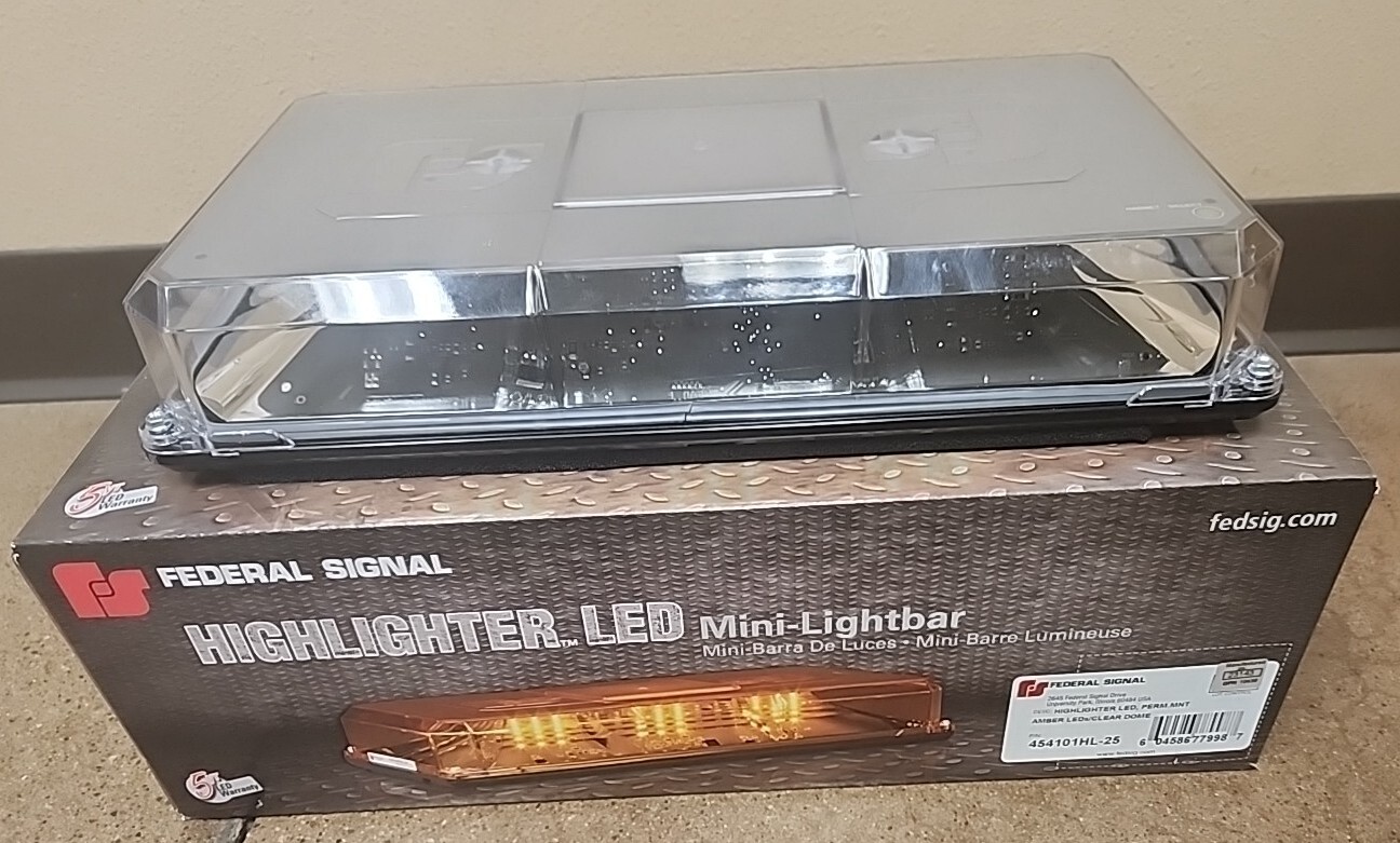 Amber Mini Light Bar LED Lamp Type, Permanent Mounting, 15 4/5″ Len; 454101HL-25