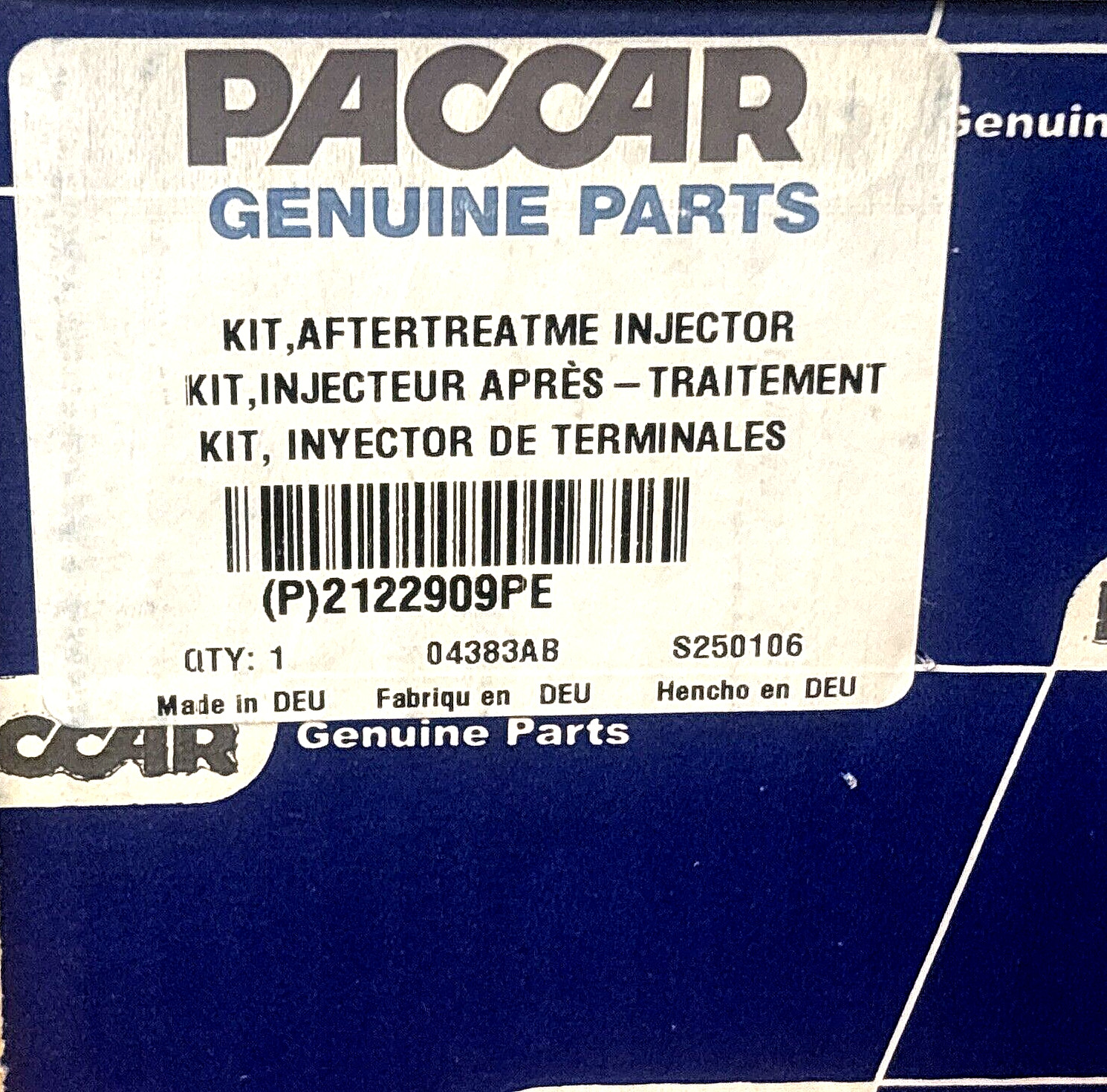 ~ NEW GENUINE PACCAR OEM EPA-17 DEF PUMP FILTER KIT REPLACEMENT ~ 2122909PE