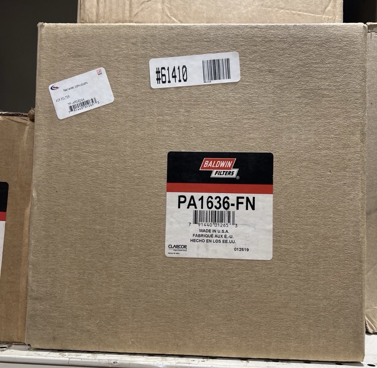 NEW GENUINE BALDWIN PA1636-FN Axial Seal Air Filter Element