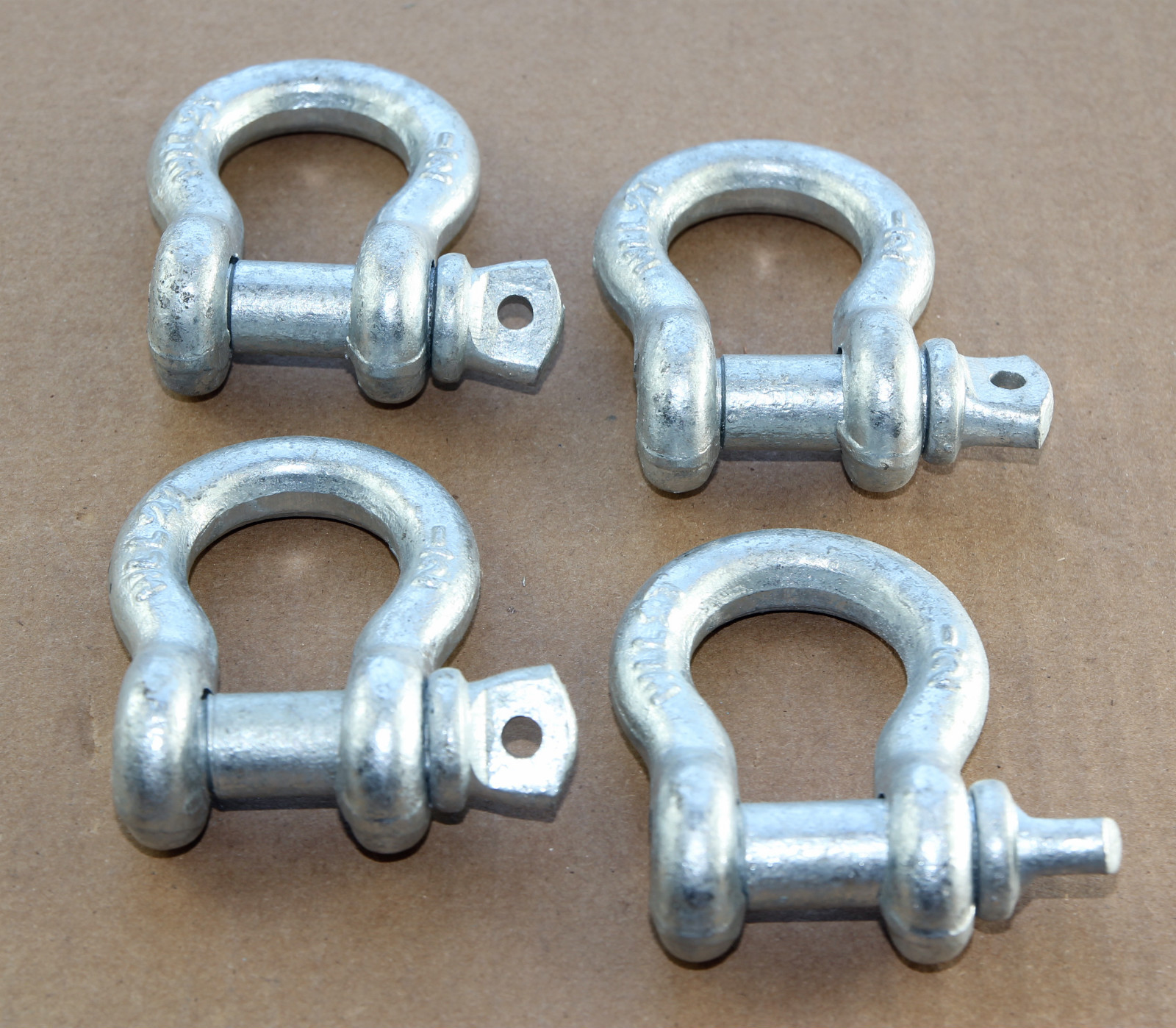 4x 1/2″ Screw Pin Shackle Anchor Ratchet Ring Webbing Chain Cable Tow Truck