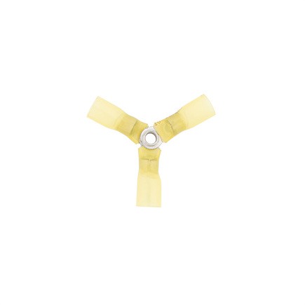 United Pacific 98198 3 Way Terminal 5 Pieces, Yellow, 12 10 Awg, Cs Heat Shrink