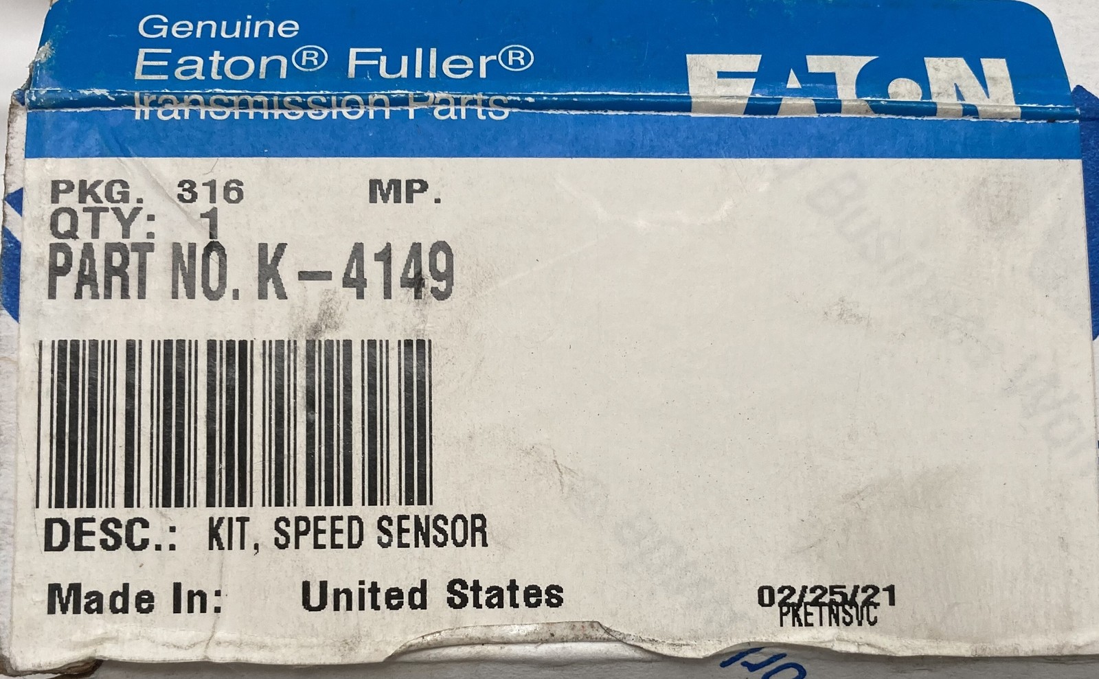 New Genuine Eaton K-4149 SPEED SENSOR