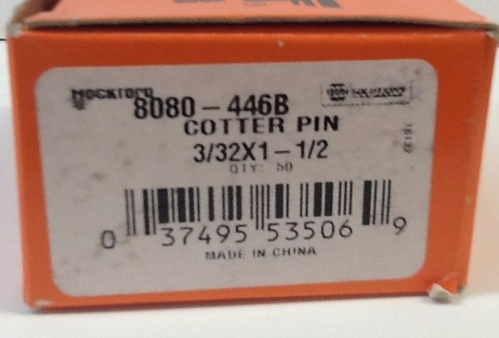 QTY 50 Dorman 8080-446B Cotter Pin 3/32 X 1-1/2