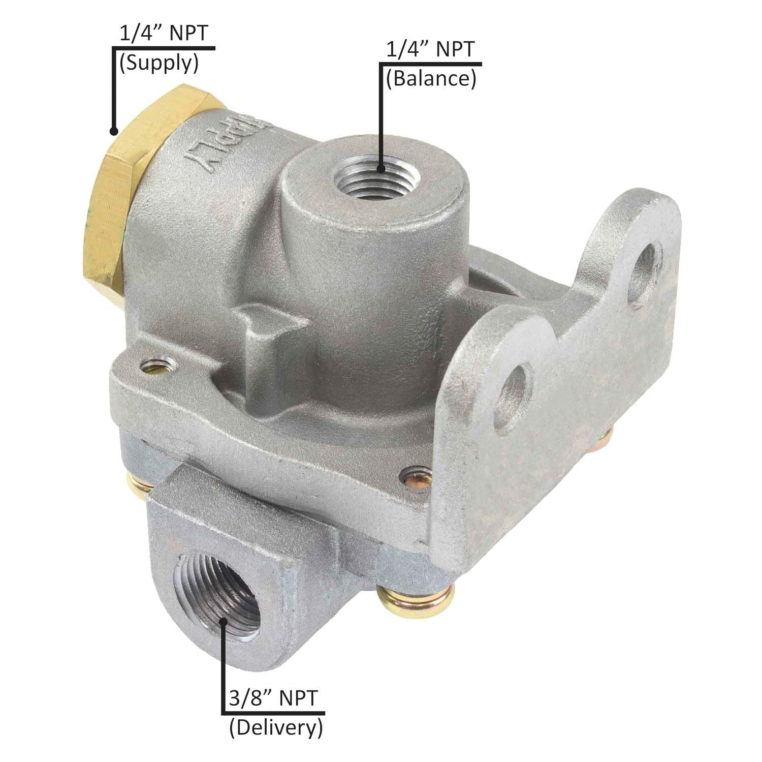 Air Brake Quick Release Valve Compatible with Bendix 289714 Freightliner