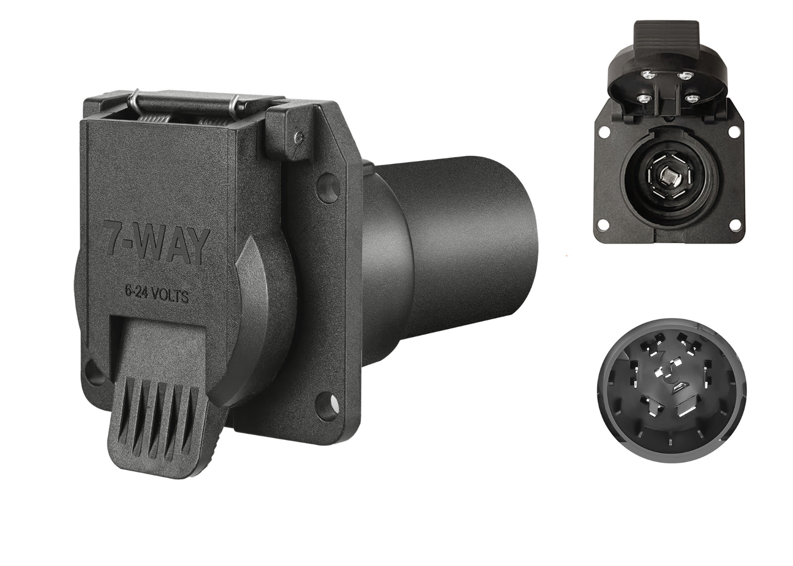 7-Way Trailer/RV Blade Socket – OEM Replacement – USCAR to 7-Pin Vehicle-Side