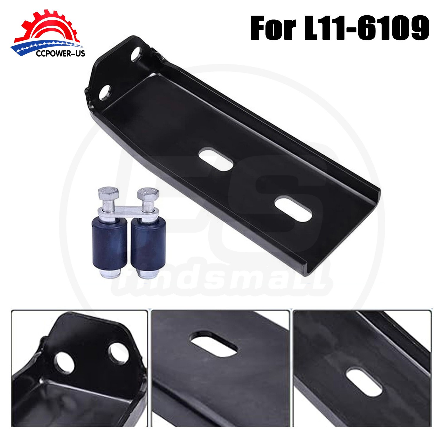 Hood Roller Bracket Kit w/Rollers & Hardware New For Peterbilt 386 L11-6109