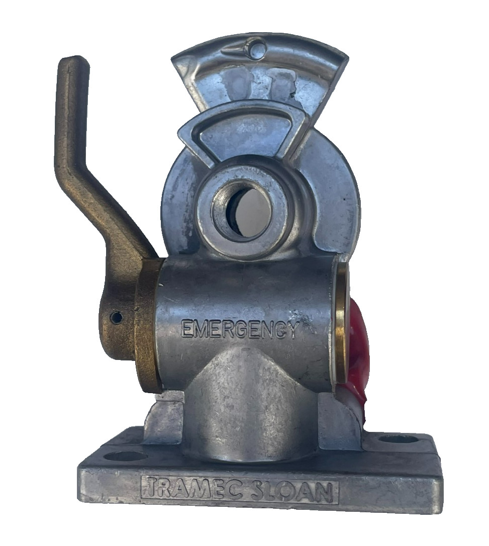 Tramec Sloan Lever Style Shut Off Gladhand, Aluminum, Emergency, Rubber, NOS