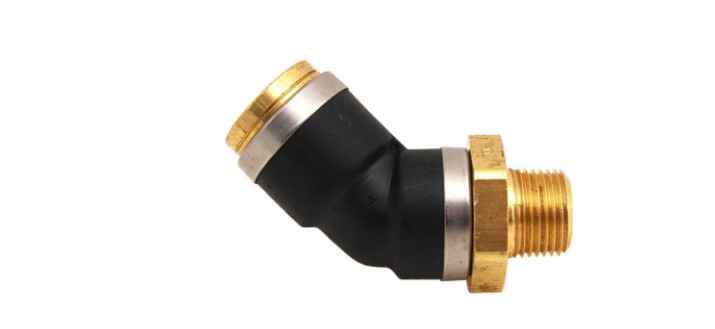 Qty 5* Imperial 99824 DOT 45° Elbow Push Connect Air Brake Fitting 1/4”x 3/8”