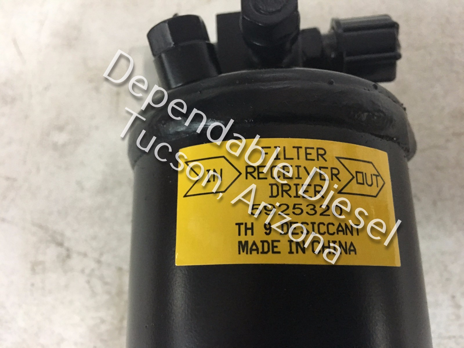 W900B K100 T400 Receiver Dryer. S&S # S-18749 Ref. # Kenworth K251-571, 1914003