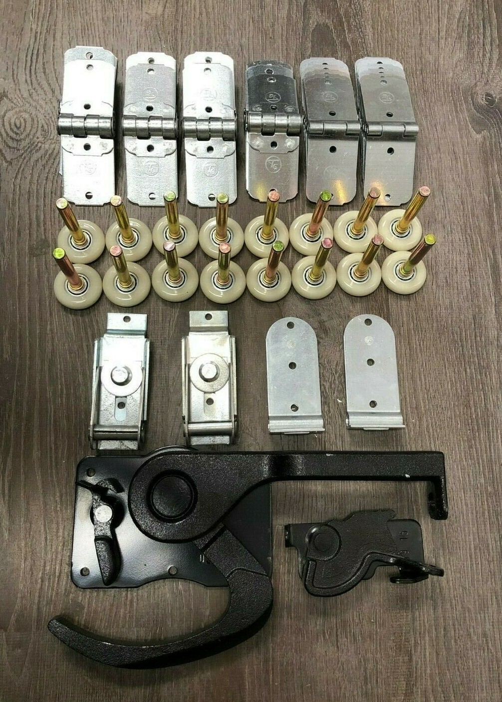 46 Piece TODCO Style Trailer Roll Up Door Hardware Kit- 2″Rollers- Lock & Keeper