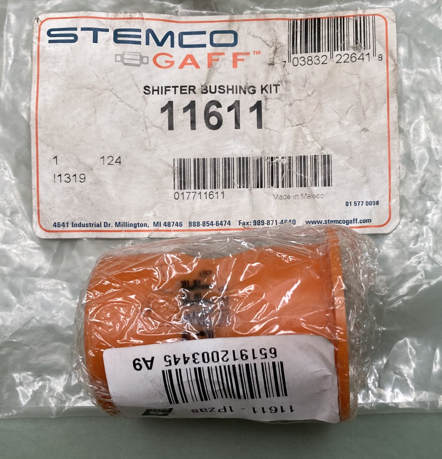 New Genuine Stemco Gaff 11611 Shifter Bushing Kit, Incomplete Kit