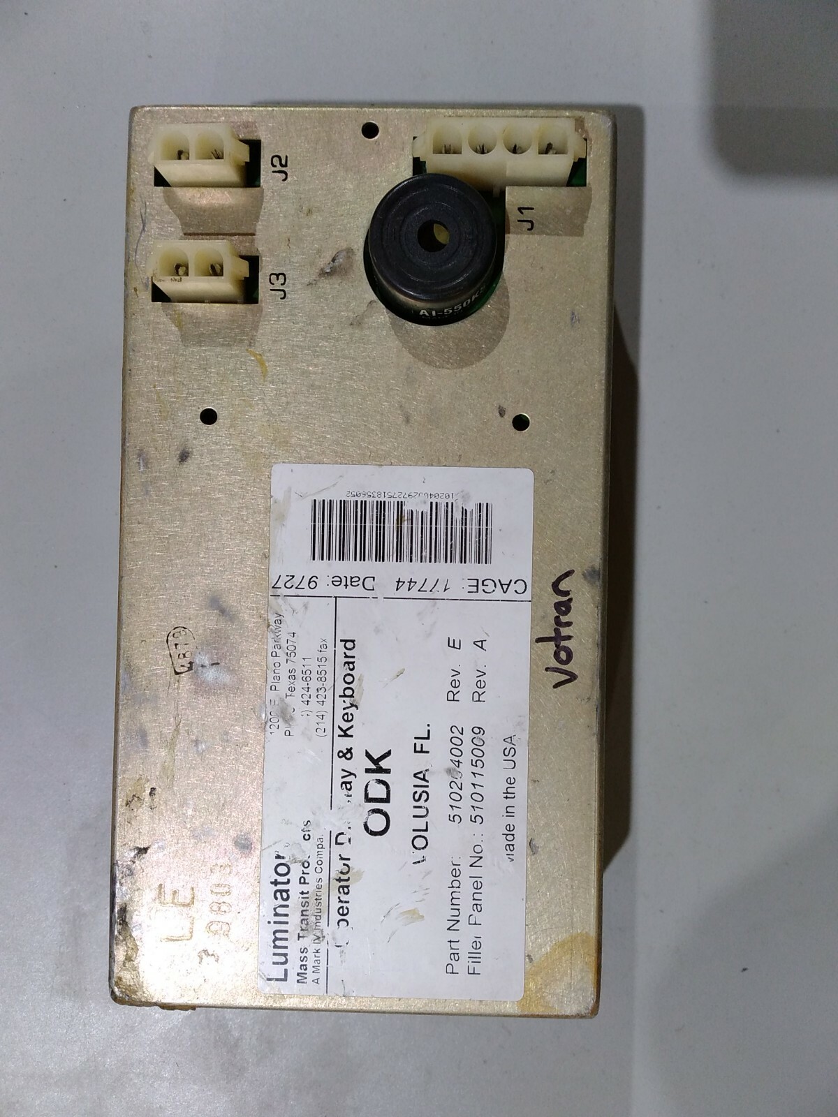 Luminator Operator Display & Keyboard 510453-002