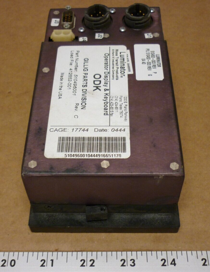 Luminator Operator Display and Keyboard #510496001 (No Output)