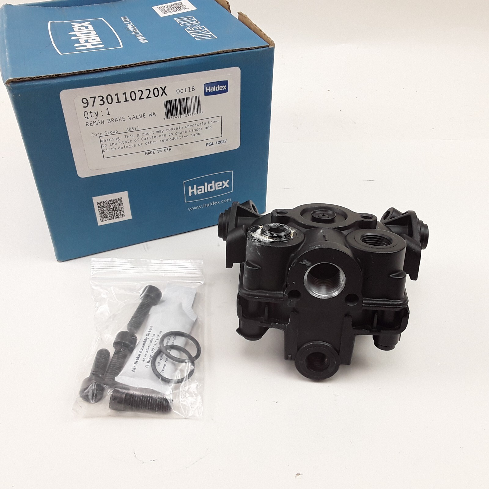 Haldex 9730110220X AntiLock Brake System ABS Relay Valve For Heavy Duty Trucks