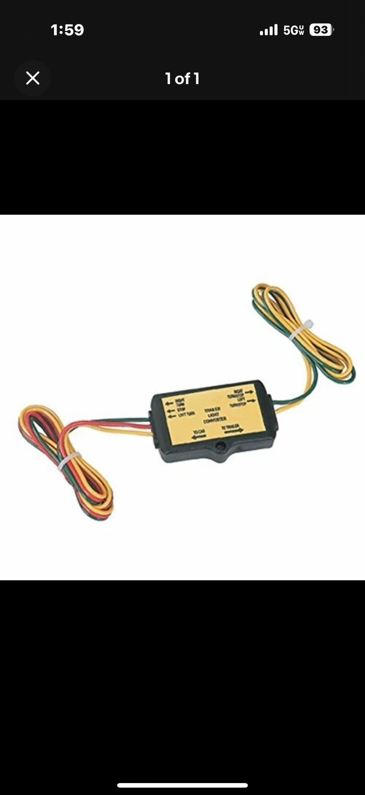 United Pacific 90622 Trailer Light Converter – 3 To 2 Wires – 1 Unit