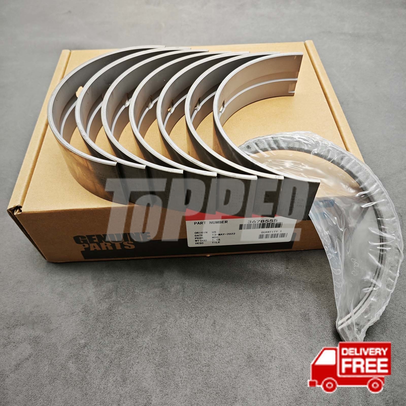 Brand new Standard Main Bearing Kit 3800298 for Cummins ISX. PAI 5406110 171980