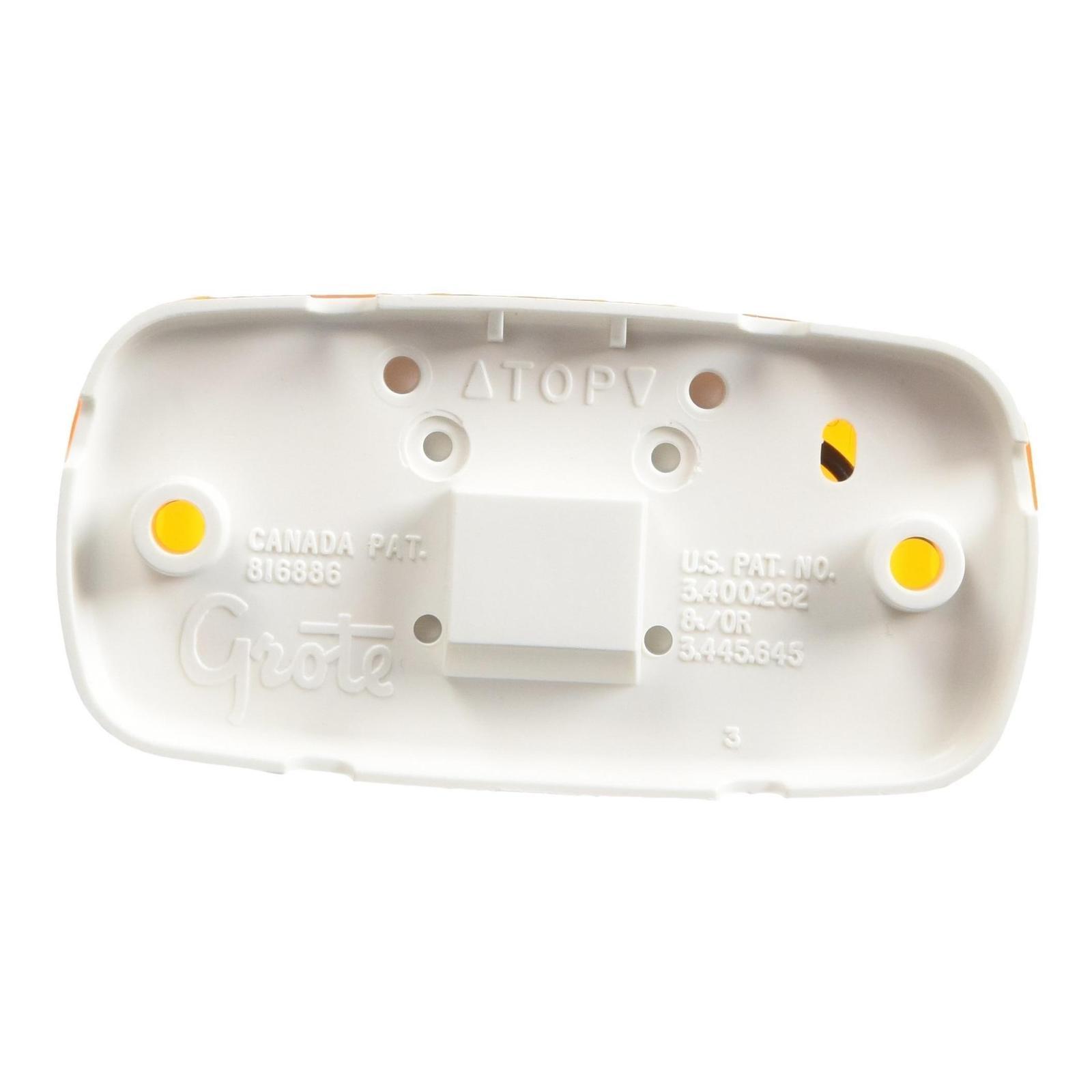 Grote 46793 Duramold Yellow Two-Bulb Square-Corner Clearance Marker Light