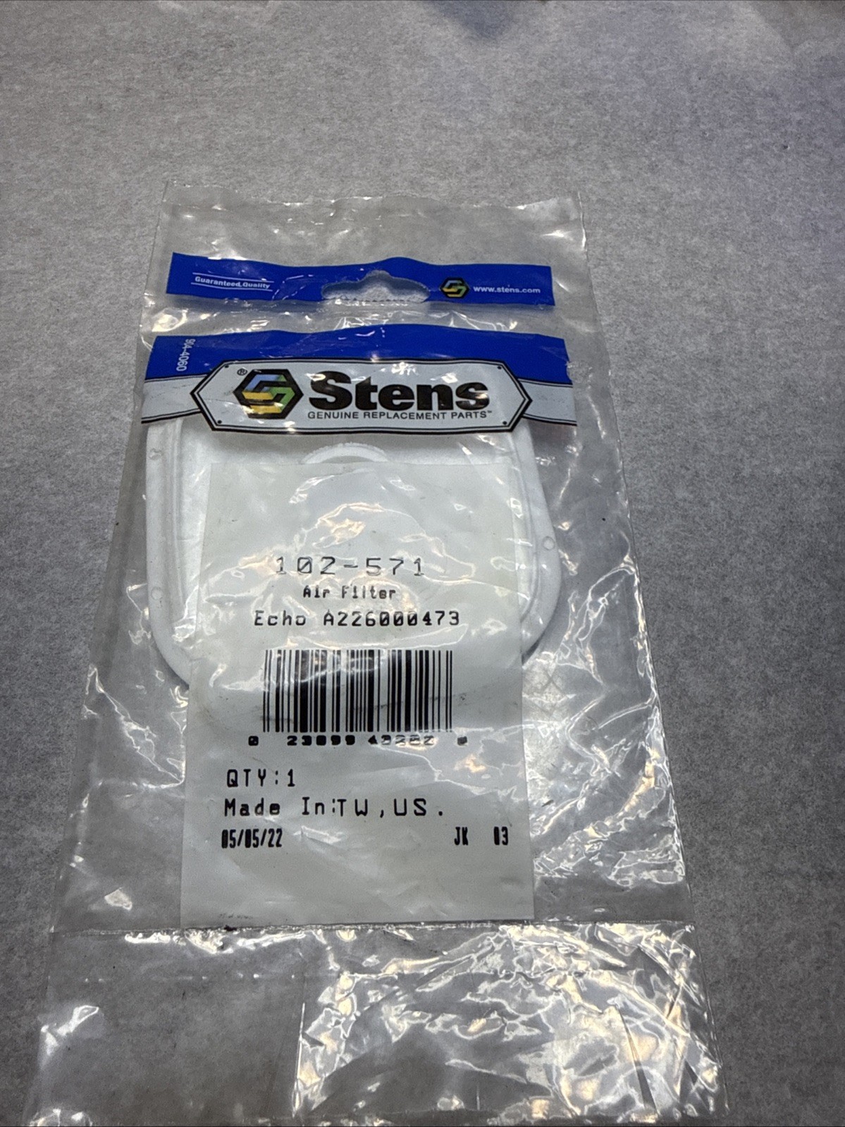 Stens Air Filter Fits Echo A226000473 102-571