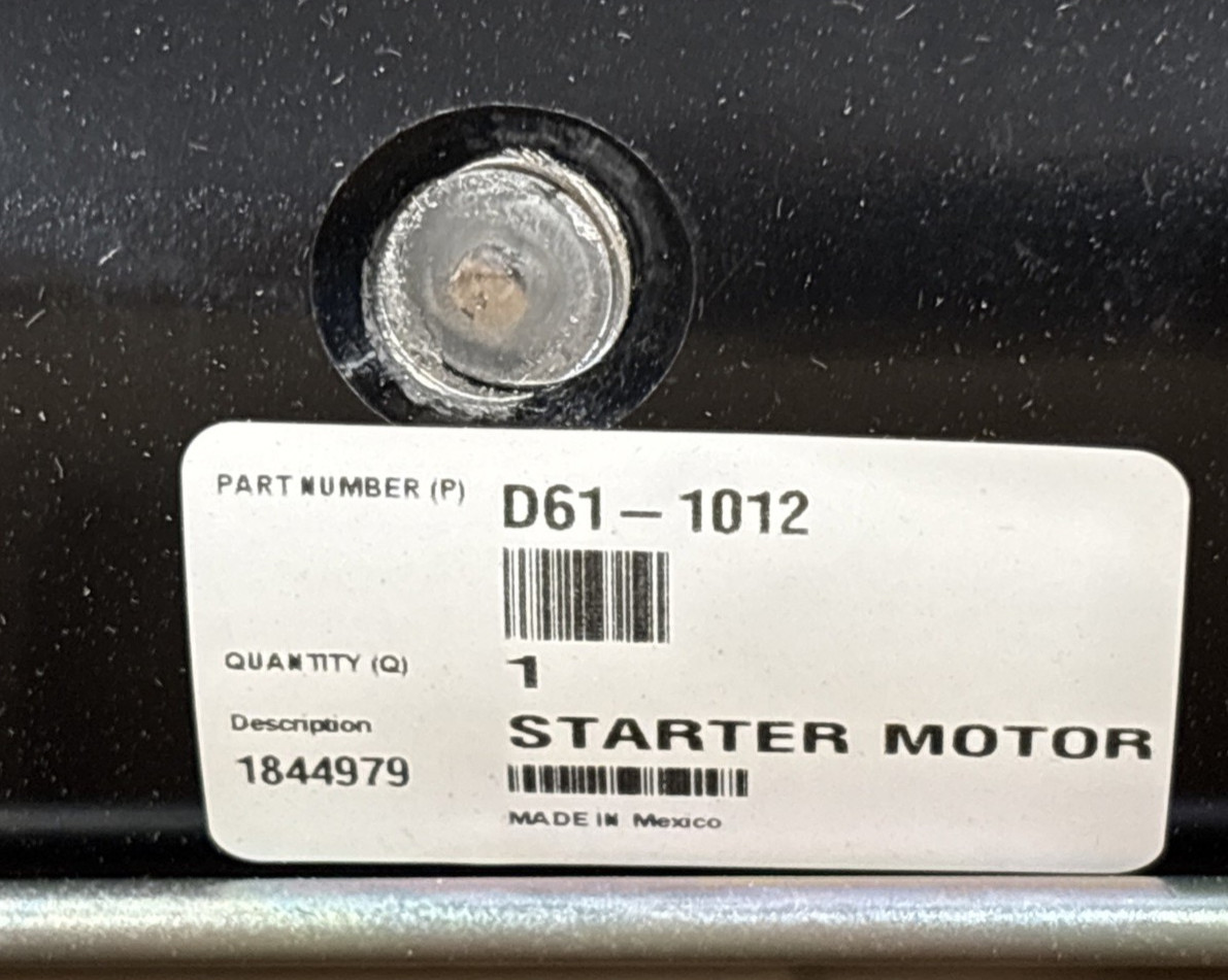 ~ NEW GENUINE PACCAR OEM HEAVY DUTY STARTER for MX EPA13 ENGINE~ PART # D61-1012