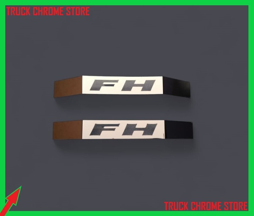Volvo FH4 2013-2020 TOP OF GRILL HOLDER CHROME Stainless Steel 2 Pcs.