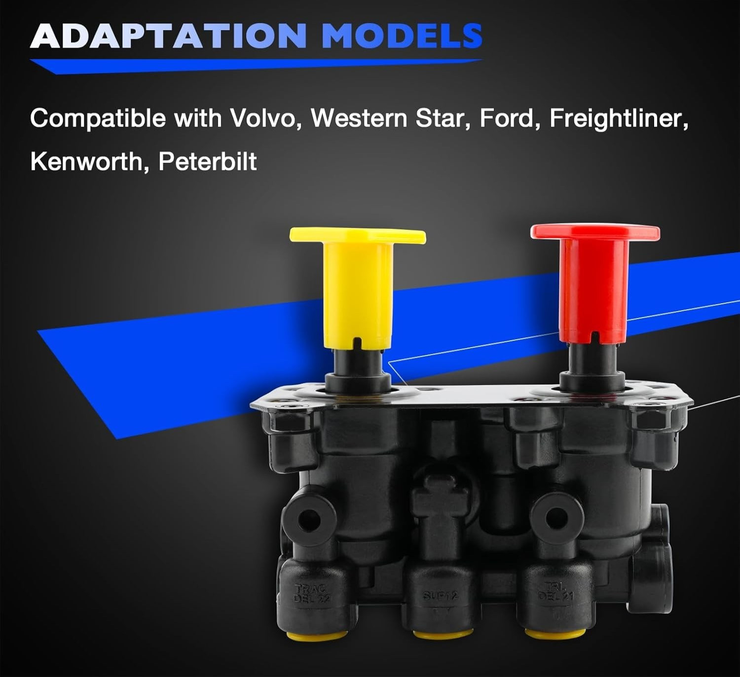 800519 MV-3 Dash Air Brake Control Valve Fit for Kenworth Freightliner Peterbilt