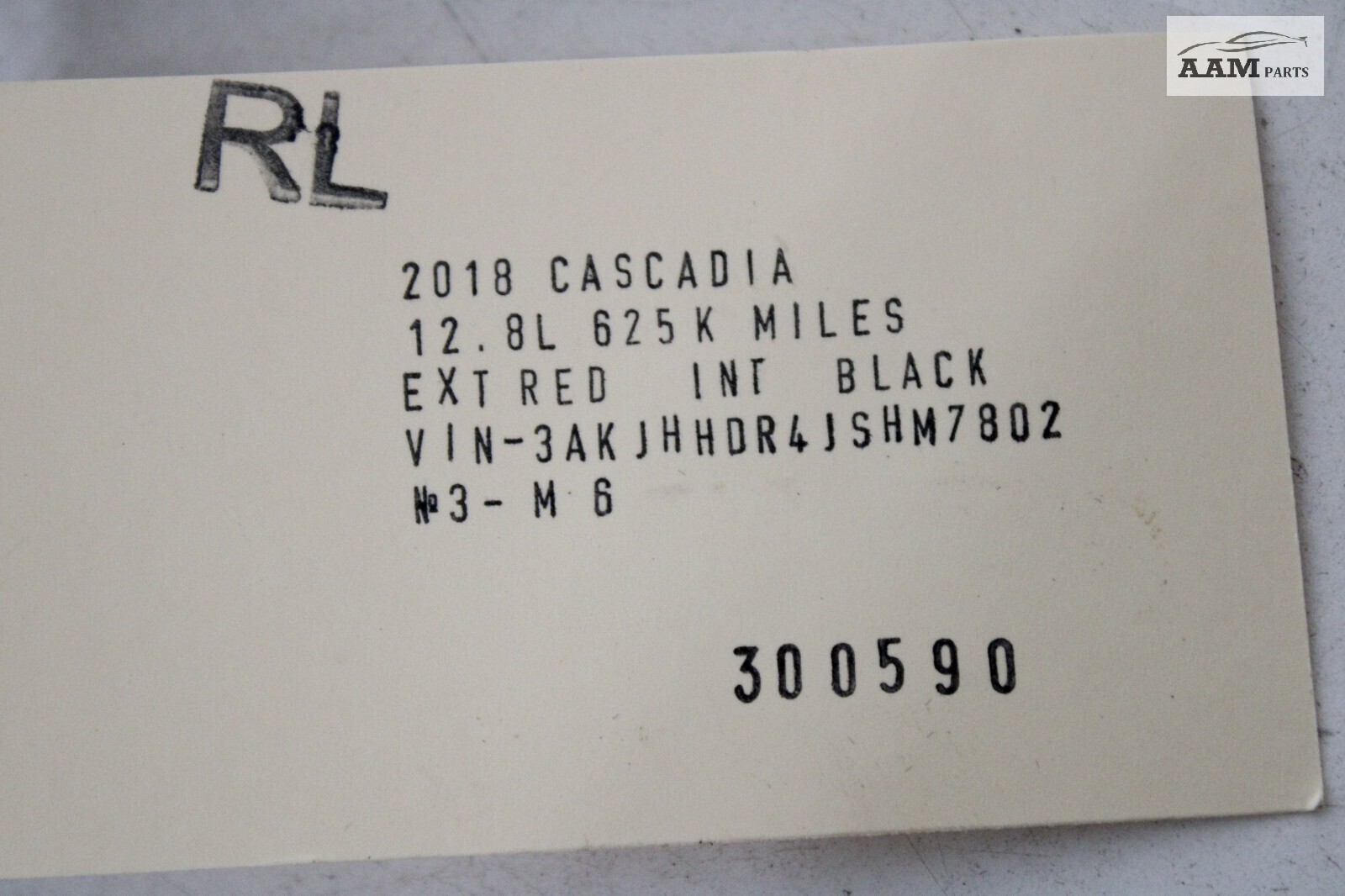 2018-2024 FREIGHTLINER CASCADIA REAR LEFT SIDE WEATHERSTRIP SEAL RUBBER OEM