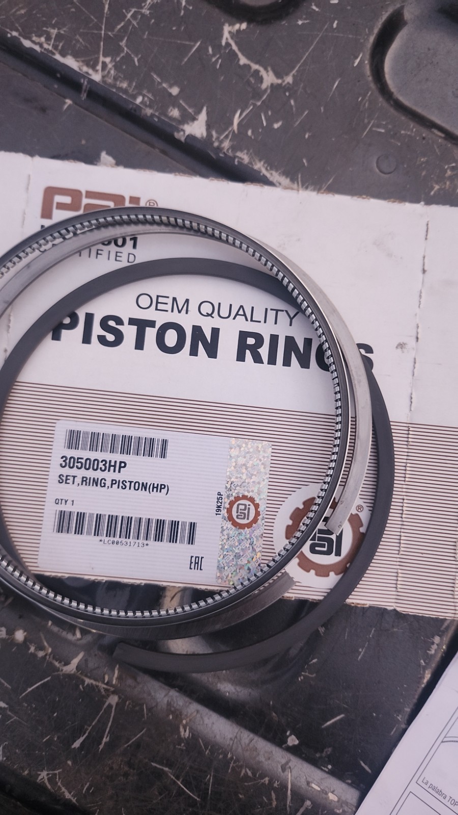 PAI c15 pistons and ring set