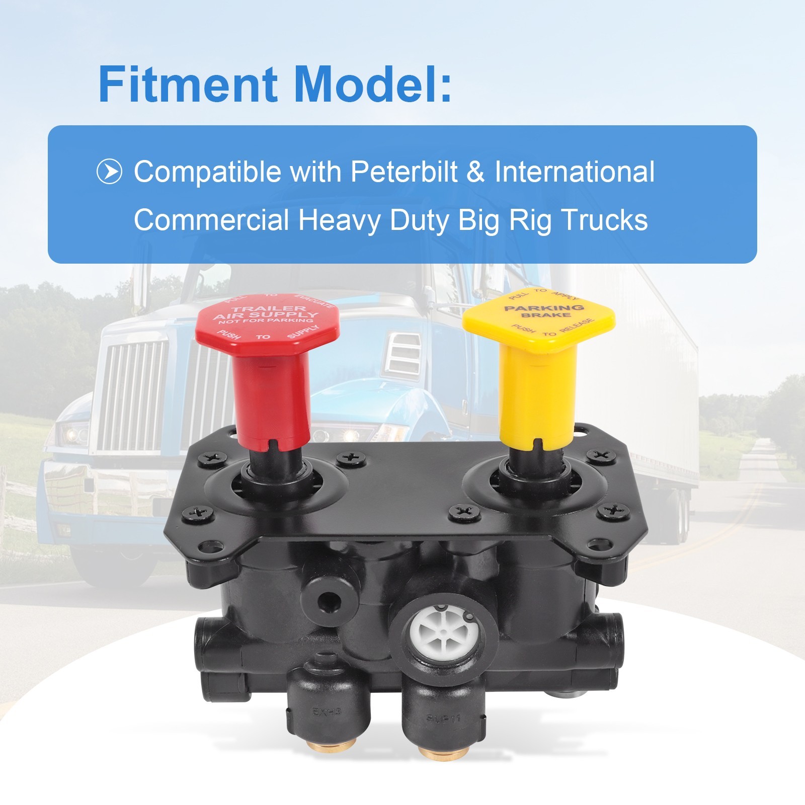 800257 MV-3 Dash Air Brake Control Valve For Bendix Freightliner Peterbilt Keene