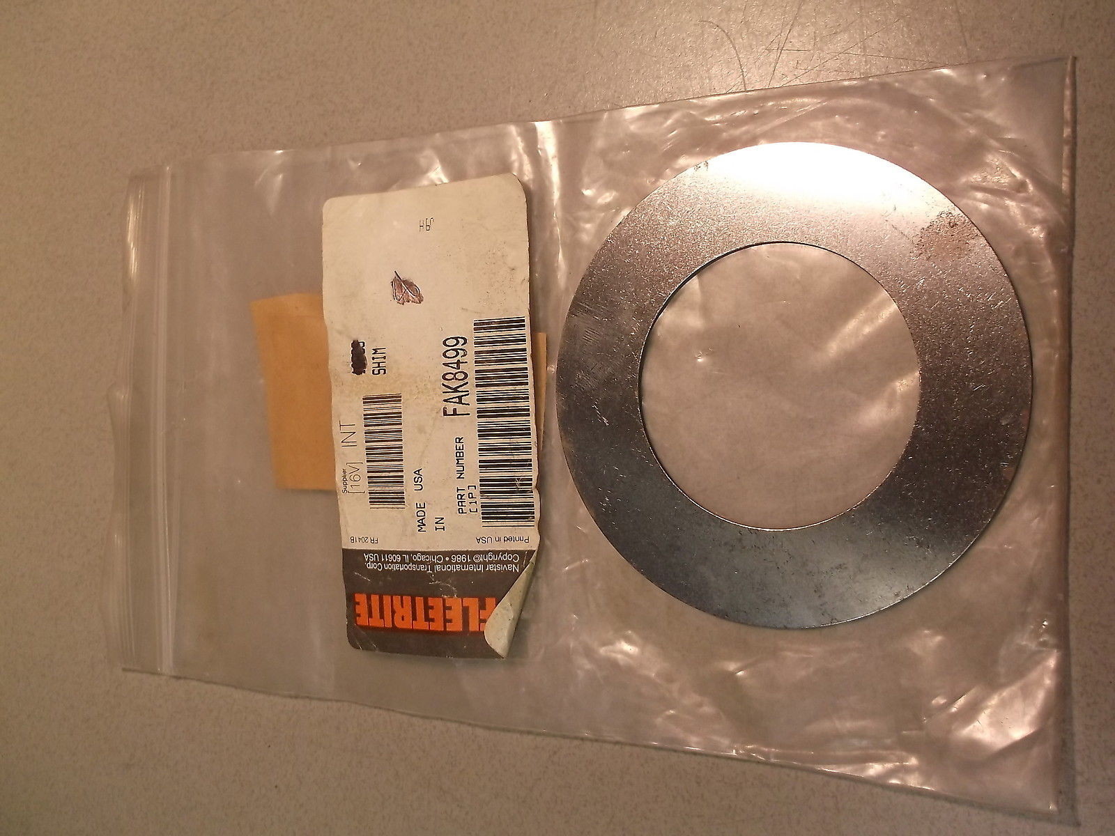 NEW International Fleetrite Shim FAK8499 *FREE SHIPPING*
