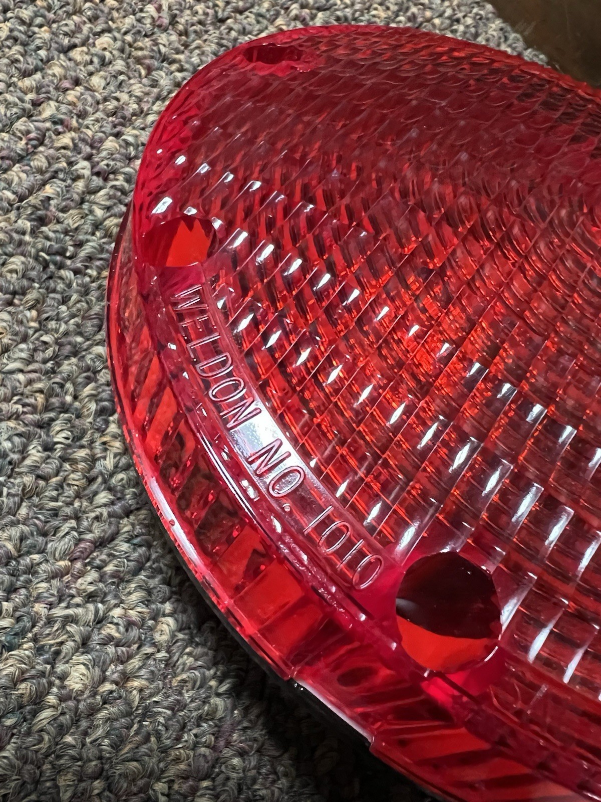 New Genuine Weldon 1010 Red Round 7” Surface Mount 2 Wire Stop Turn Tail Light