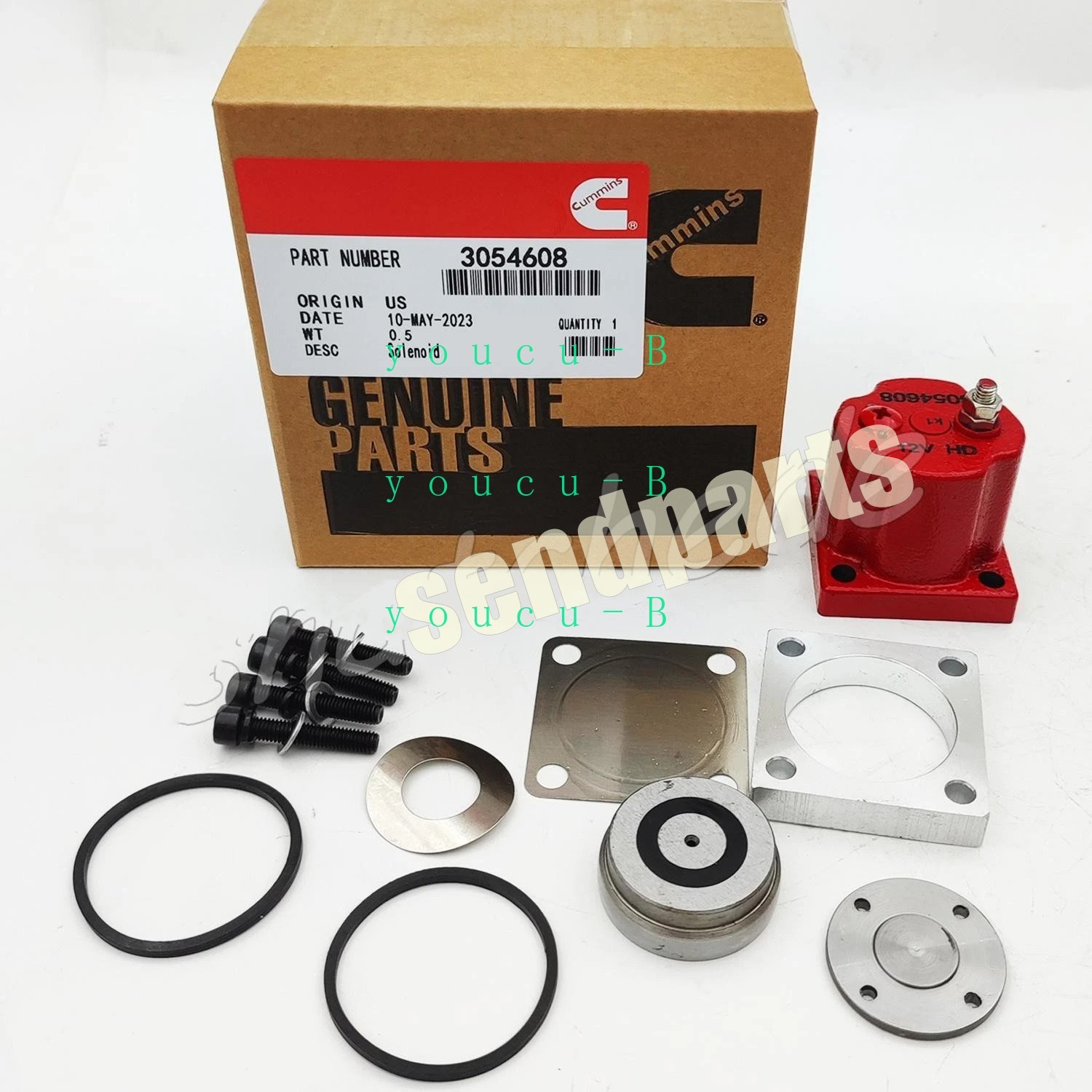 NEW OEM Fuel Shutoff Valve Set for Cummins N14 180204 209940 3054608 Solenoid US