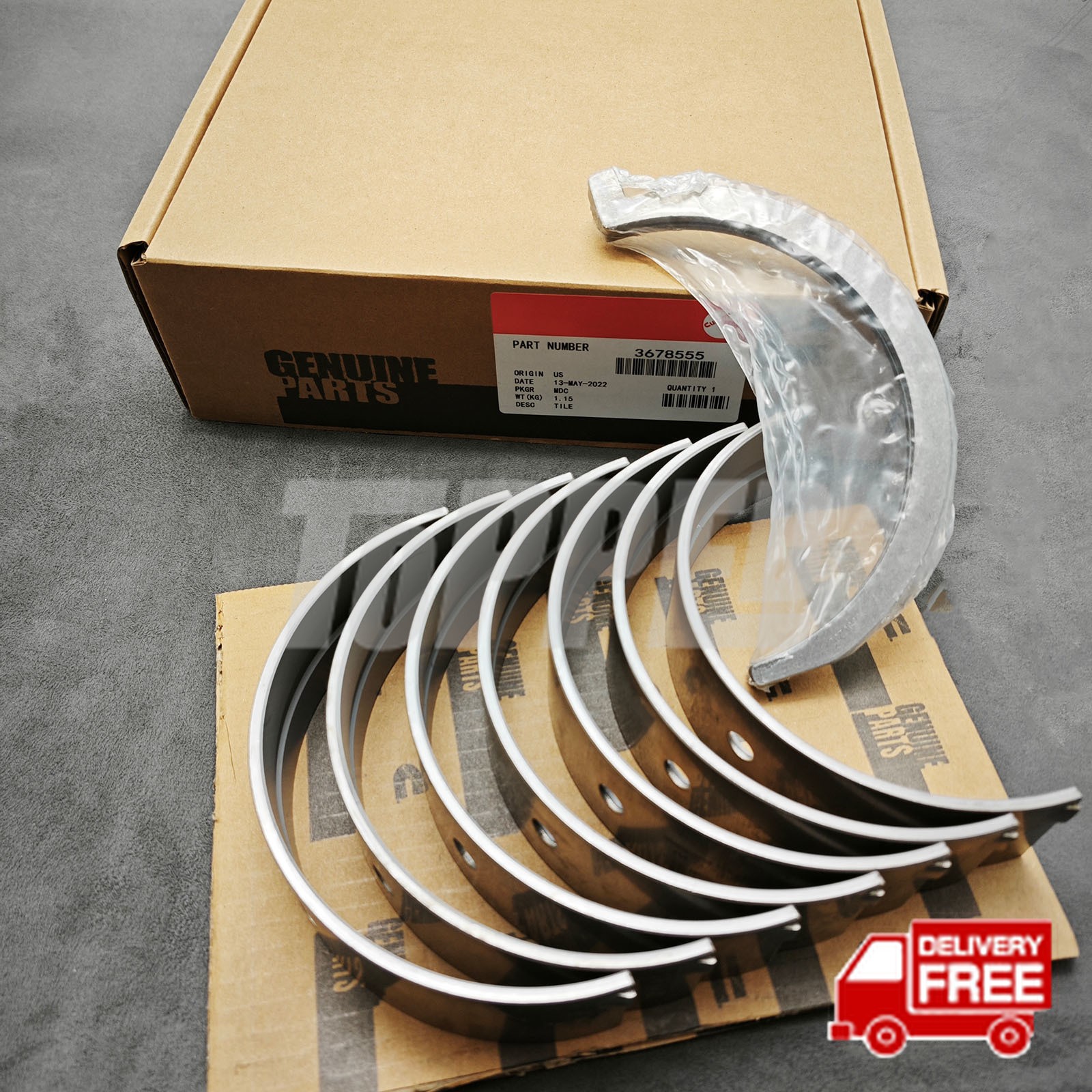 Brand new Standard Main Bearing Kit 3800298 for Cummins ISX. PAI 5406110 171980