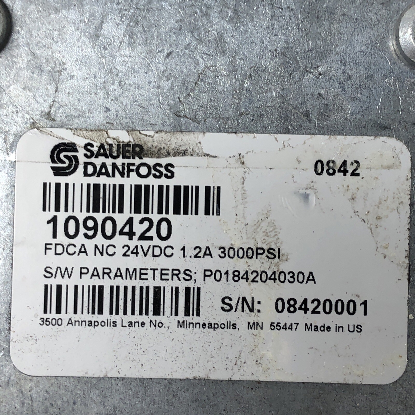 Sauer Danfoss 1090420 FDCA MC 24VDC Fan Drive Control 1.2A 3000psi