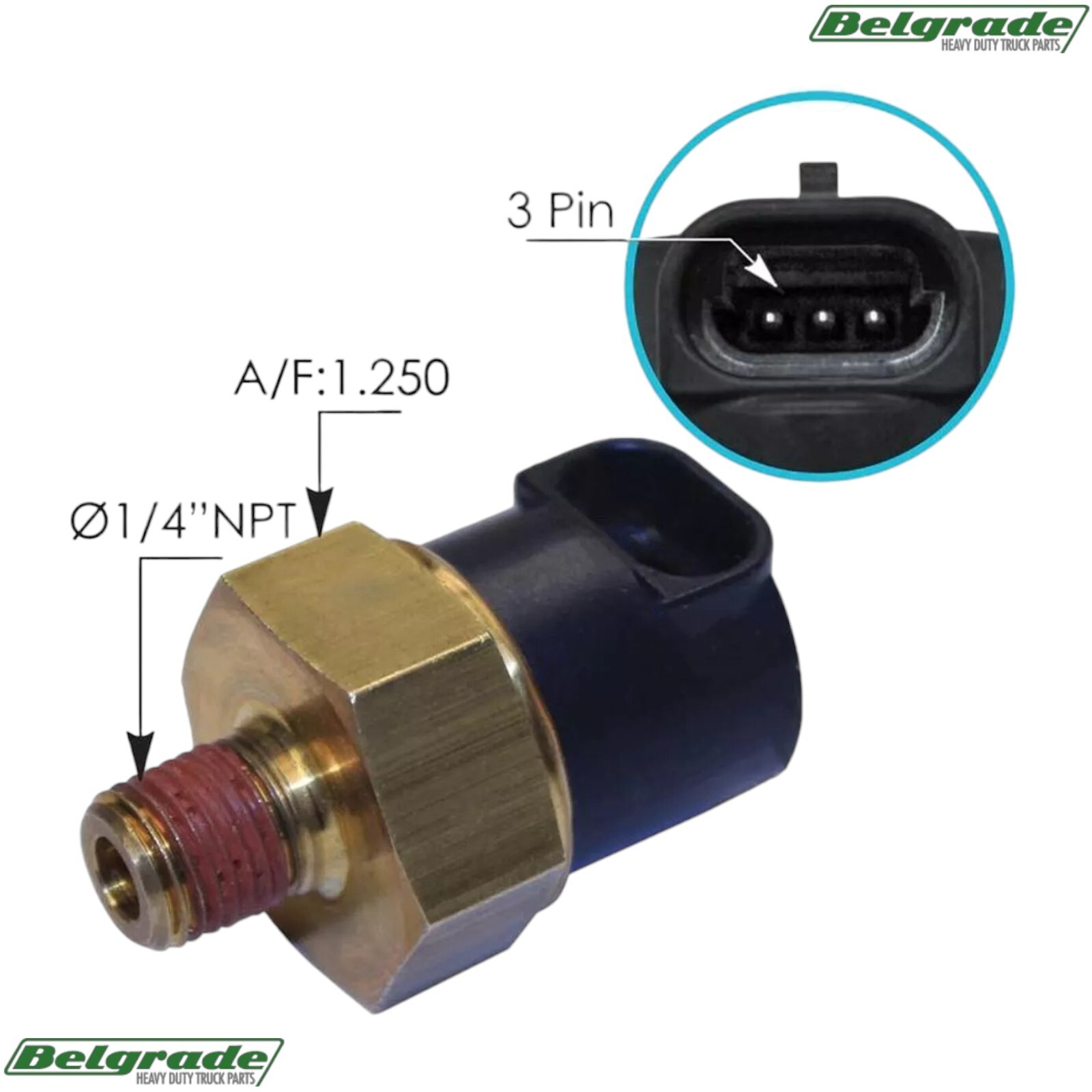 577.23509 Oil Pressure Sensor Detroit Diesel 23511176 23532797