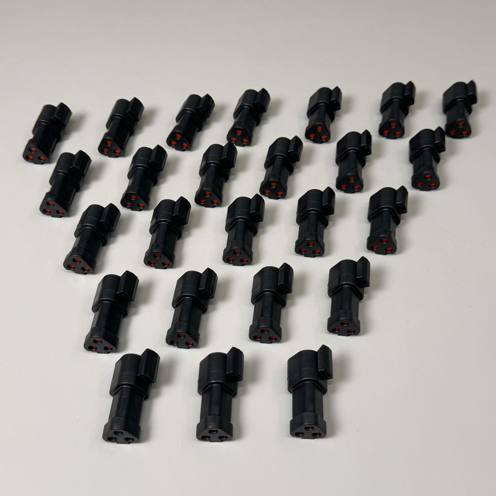 TE CONNECTIVITY (25 PACK) Deutsch Electrical Connector Auto Receptacle 3 POS DT0