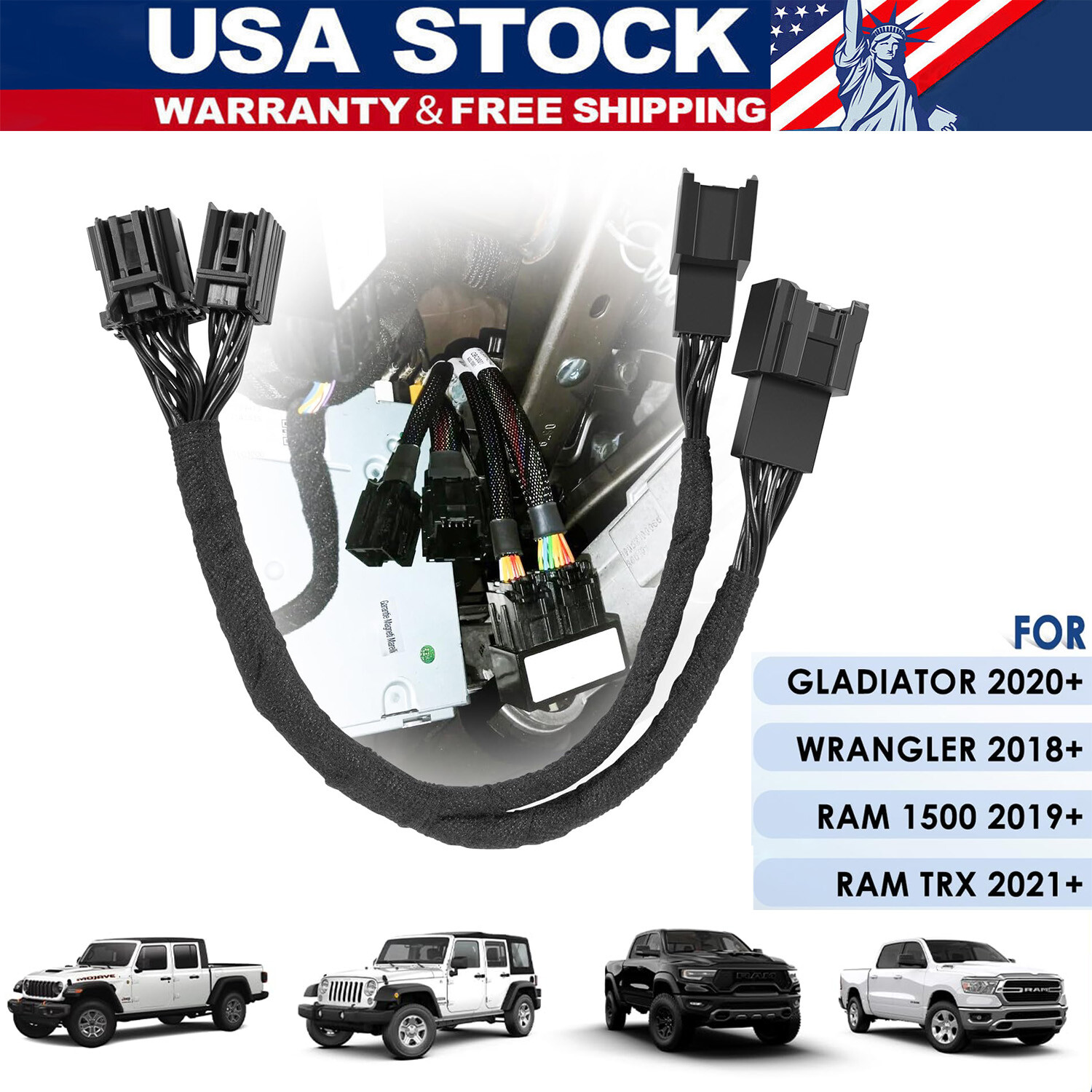 SGW Extension Cable For for Tazer JL Mini/Lite and Tazer DT for 2021-2022 Jeep
