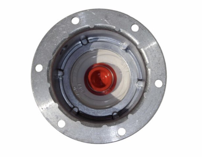 One Stemco 300-4009 Six Hole Aluminum Hubcap with Gasket – Bulk Pack 340-4009